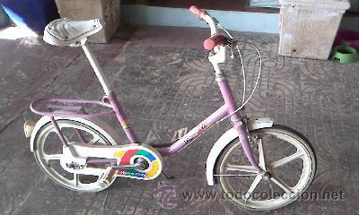 Bicicleta rosa años 80